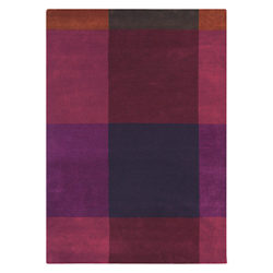 Ted Baker Plaid Rug Burgundy